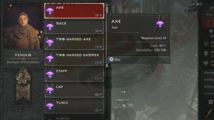 Diablo 4 Something about Renown, Purveyor of Curiosities, Items, Item Sockets and Forging Legendary Affixes content 2